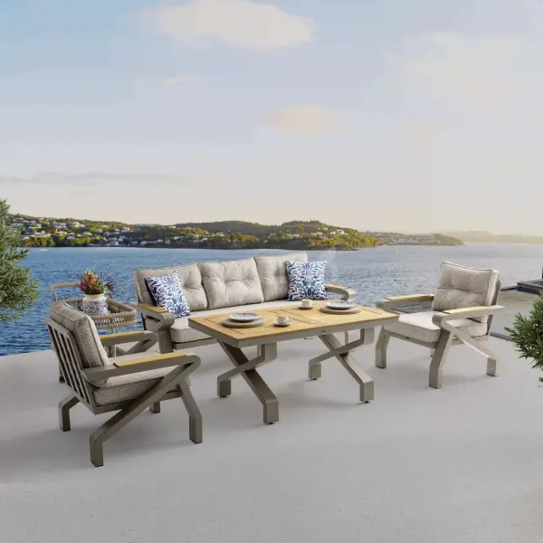 Casablanca Alüminyum Bahçe Balkon Oturma Grubu