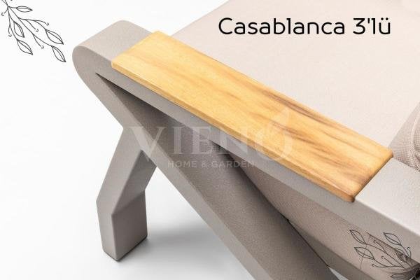 Casablanca Alüminyum Bahçe Balkon Oturma Grubu