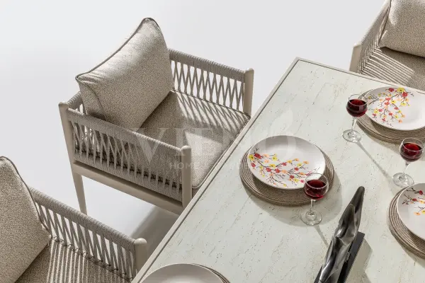 Lyon Alüminyum Bahçe Balkon Masa Takımı (100cm x 200cm)