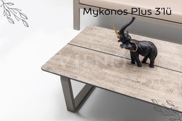 Mykonos Plus Alüminyum Bahçe Balkon Oturma Grubu