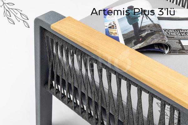 Artemis Plus Alüminyum Bahçe Balkon Oturma Grubu Antrasit