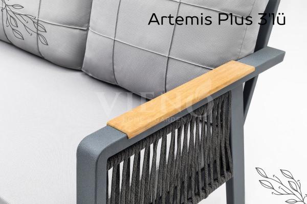 Artemis Plus Alüminyum Bahçe Balkon Oturma Grubu Cappuccino