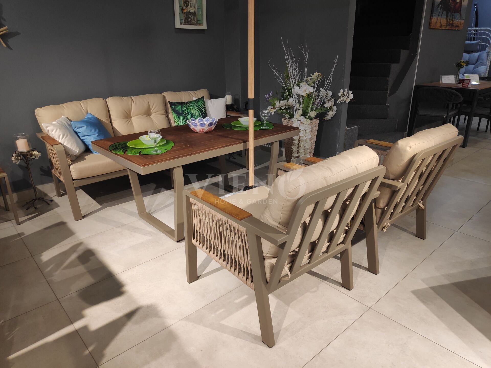 Artemis Plus Alüminyum Bahçe Balkon Oturma Grubu (TEŞHİR)