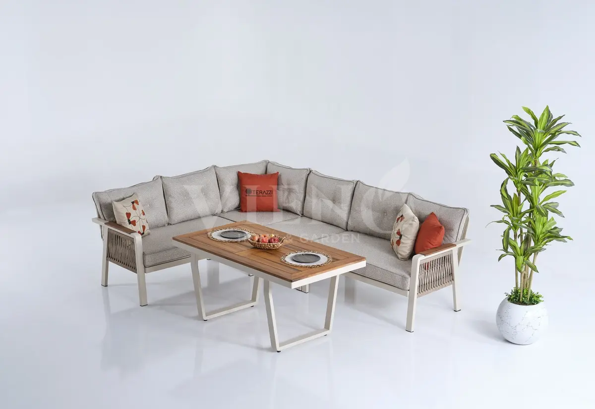 Artemis Plus Alüminyum Bahçe Balkon Köşe Takımı (140x78)