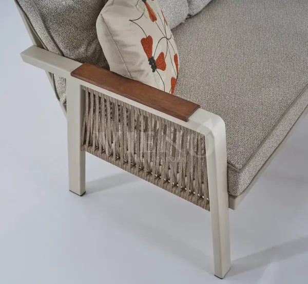 Artemis Plus Alüminyum Bahçe Balkon Köşe Takımı Yüksek İreko Ahşap Sehpa