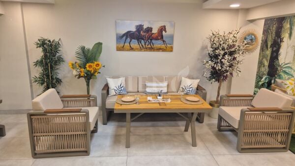 Argos Bahçe Balkon Oturma Grubu Cappuccino TEŞHİR