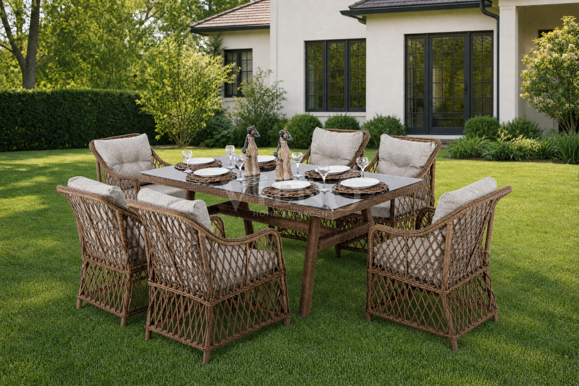 Madeo Rattan Bahçe Masa Takımı