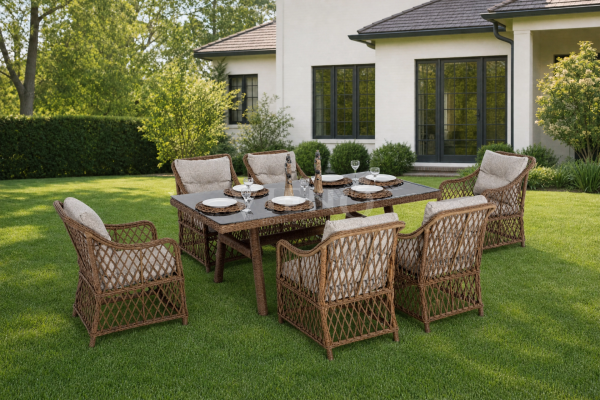 Madeo Rattan Bahçe Masa Takımı