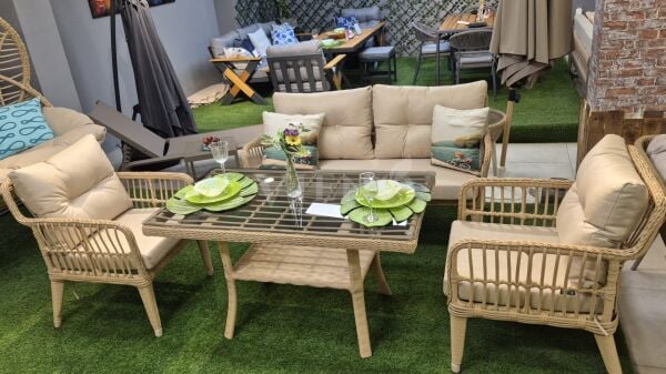 Midilli Mini Rattan Bahçe Balkon Oturma Grubu TEŞHİR