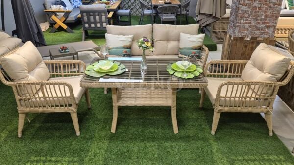 Midilli Mini Rattan Bahçe Balkon Oturma Grubu TEŞHİR