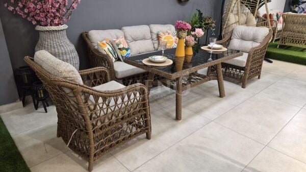 Dora Rattan Bahçe Balkon Oturma Grubu TEŞHİR