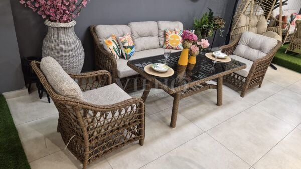 Dora Rattan Bahçe Balkon Oturma Grubu TEŞHİR