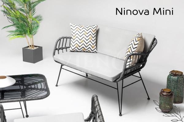 Ninova Mini 2'li Bahçe Balkon Oturma Grubu