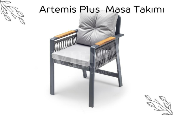 Artemis Plus Alüminyum Bahçe Balkon Masa Takımı (100x200) Krem