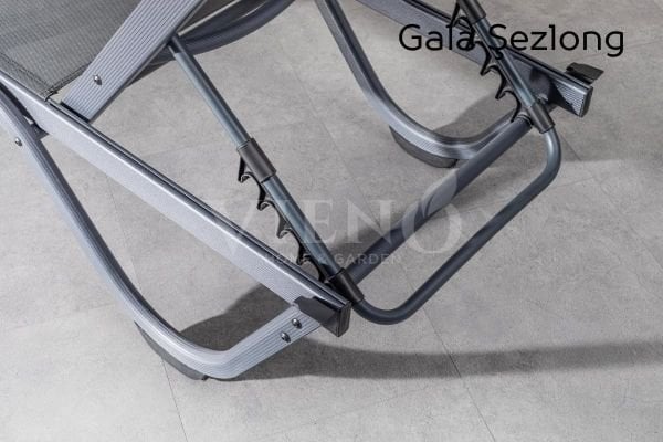 Gala Kolsuz Alüminyum File Şezlong Cappuccino
