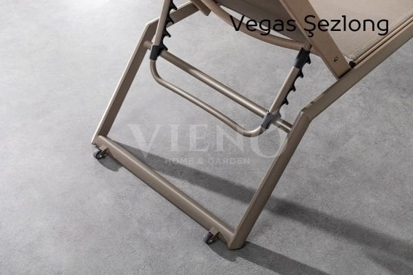 Vegas Alüminyum File Şezlong Antrasit