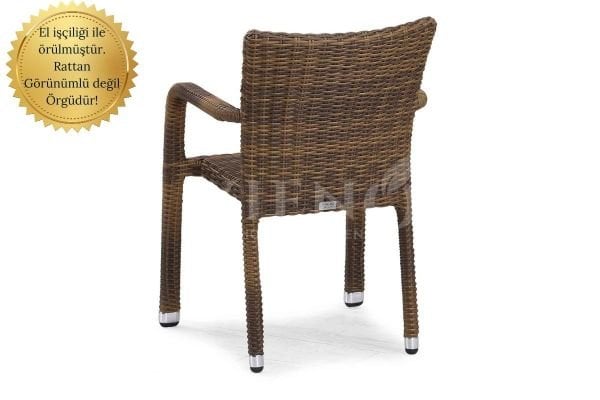 Rosa Rattan Bahçe Balkon Tekli Sandalye