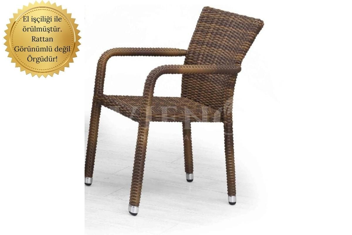 Rosa Rattan Bahçe Balkon Tekli Sandalye