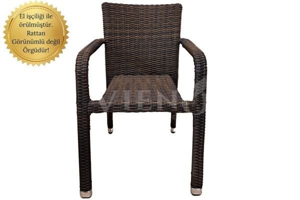 Rosa Rattan Bahçe Balkon Tekli Sandalye