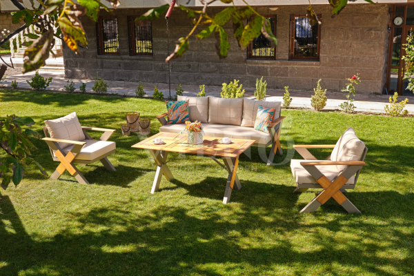 Lotus Aluminyum Bahçe Balkon Oturma Grubu (TEŞHİR)