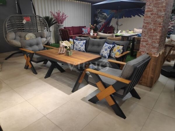 Lotus Aluminyum Bahçe Balkon Oturma Grubu (TEŞHİR)