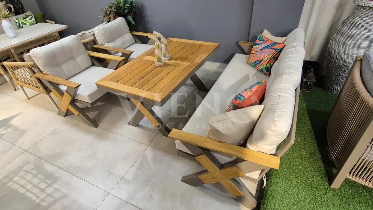 Lotus Aluminyum Bahçe Balkon Oturma Grubu (TEŞHİR)