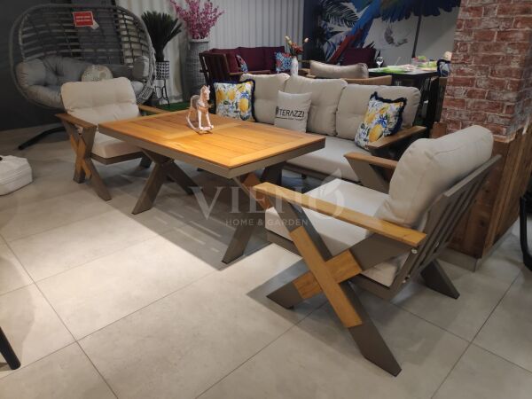 Lotus Aluminyum Bahçe Balkon Oturma Grubu (TEŞHİR)