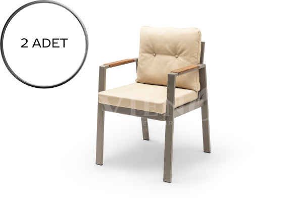 Efes Bahçe Balkon Sandalye (2 Adet) Antrasit