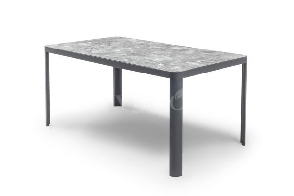 Rita Alüminyum Bahçe Balkon Masa HPL Kompakt Tablalı (100x200) Antrasit