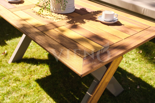 Lotus Aluminyum Bahçe Balkon Oturma Grubu (TEŞHİR) Cappuccino