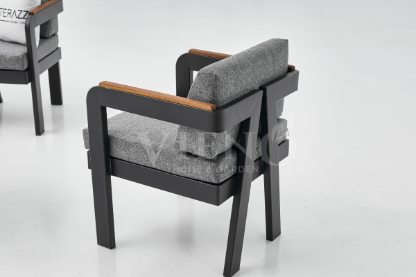 Atlantis Mini Alüminyum 2'li Bahçe Balkon Oturma Grubu