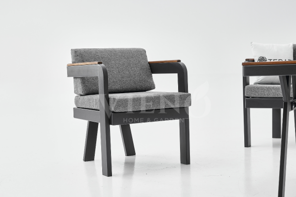 Atlantis Mini Alüminyum 2'li Bahçe Balkon Oturma Grubu