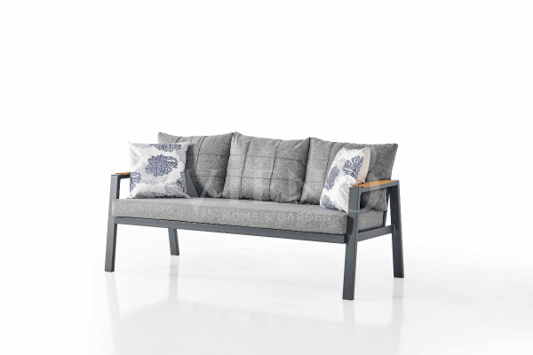 Efes Midi Alüminyum Bahçe Balkon Oturma Grubu Antrasit