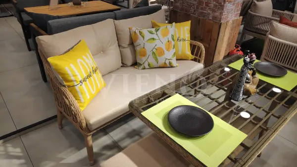 Fiji Mini Rattan Bahçe Balkon Oturma Grubu