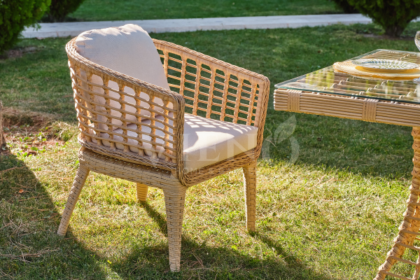 Rodos Rattan Bahçe Balkon Masa Takımı (100cm x 200cm)
