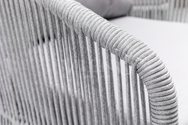 Porto Bahçe Balkon Oturma Grubu (3+1+1) Gri